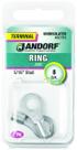 Pacote com 2 pinos não isolados Jandorf Ring Terminal de 8 calibres 5/16"