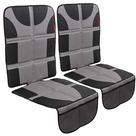 Pacote com 2 protetores de assento de carro Lusso Gear Grey Waterproof