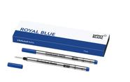 Pacote com 2 recargas Montblanc Rollerball F Fine Tip em azul royal Pacote com 2 recargas Montblanc Rollerball F Fine Tip em azul royal