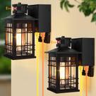 Pacote com 2 sensores de movimento Porch Lights Kondras GFCI Outlet 120V