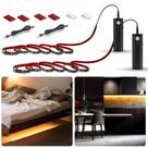 Pacote com 2 sensores de movimento recarregáveis LED Strip Light WOBANE