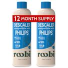 Pacote com 2 soluções de descalcificação e limpador compatíveis com Roobi Philips Pacote com 2 soluções de descalcificação e limpador compatíveis com Roobi Philips