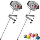 Pacote com 2 sondas Candy Thermometer Craft911 de 8 polegadas para fritar