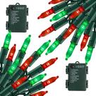 Pacote com 2 String Lights TW SHINE, 100 LED, 9,75 m, operado por bateria