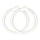 (Pacote com 2) Substituição de lâmpada circular de 12W 6400K T4
