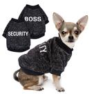 Pacote com 2 suéteres de lã com padrão de segurança para cães pequenos Pacote com 2 suéteres de lã com padrão de segurança para cães pequenos