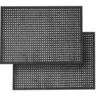 Pacote com 2 tapetes de borracha antifadiga Wizgree Restaurant 90x150cm
