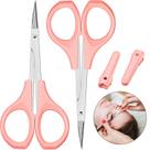 Pacote com 2 tesouras Curved Craft Beauty Eyebrow em aço inoxidável Pacote com 2 tesouras Curved Craft Beauty Eyebrow em aço inoxidável