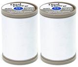Pacote com 2 Thread COATS e CLARK Dual Duty XP Heavy 125 jardas brancas