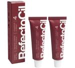 Pacote com 2 tinturas cremosas para cabelo RefectoCil Professional Chestnut 4