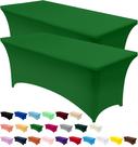 Pacote com 2 toalhas de mesa Utopia Kitchen Spandex 1,8 m, verde esmeralda
