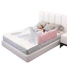 Pacote com 2 trilhos de proteção rosa ajustáveis Bed Rail Cobaili
