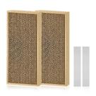 Pacote com 2 unidades Cat Scratch Pad HappyFreeSx Splicing para gatos domésticos