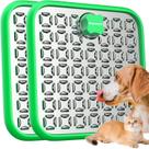Pacote com 2 unidades de aço inoxidável Lick Mat Pawtners para cães e gatos Pacote com 2 unidades de aço inoxidável Lick Mat Pawtners para cães e gatos