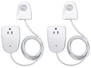 Pacote com 2 unidades de controle de luz de saída com sensor de movimento Westek MLC12BC-4 Pacote com 2 unidades de controle de luz de saída com sensor de movimento Westek MLC12BC-4