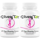 Pacote com 2 unidades de limpeza de cólon Advanced Bionetix Skinnytox para 15 dias Pacote com 2 unidades de limpeza de cólon Advanced Bionetix Skinnytox para 15 dias