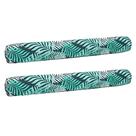 Pacote com 2 unidades de macarrão inflável Aqua Oversize, samambaia azul/branca