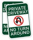 Pacote com 2 unidades de metal reflexivo Sign Clotide Private Driveway de 30 x 45 cm
