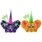 Pacote com 2 unidades Furby Furblets da edição de outono Mini Friends Trick-Ee & Boo-Kin, brinquedos eletrônicos de pelúcia de Halloween para meninas e meninos com mais de 6 anos, multicoloridos (exclusivos da Amazon)