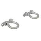 Pacote com 2 unidades galvanizadas Anchor Shackle Seachoice 1/4"