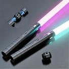 Pacote com 2 unidades Lightsaber Juxaxia Metal Hilt Dueling com conector de 60 cm