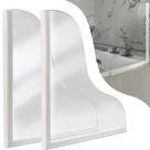 Pacote com 2 unidades Shower Splash Guard Shinelingee para banheira