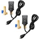 Pacote com 2 válvulas de drenagem de condensado temporizadas ECUTEE 1/2" 110V