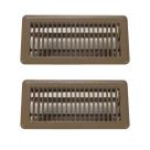 Pacote com 2 ventiladores de piso Rocky Mountain Goods, 10 x 25 cm, marrom