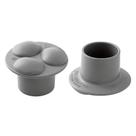 Pacote com 2 Walker Glides Carex serve para tubos de 2,9 cm