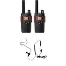 Pacote com 2 Walkie Talkies Cobra RX380 com microfones de ouvido