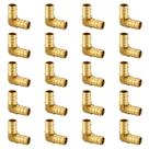 (Pacote com 20) Acessórios de latão EFIELD Pex 25 mm X 25 mm Elbow Barb Crimp (Pacote com 20) Acessórios de latão EFIELD Pex 25 mm X 25 mm Elbow Barb Crimp