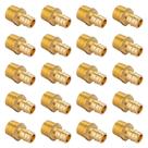 (Pacote com 20) Adaptador NPT macho de expansão de fluxo total EFIELD Pex A Full Full Flow