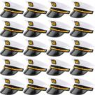 Pacote com 20 Captain Hats SGBETTER White Sailors Navy Yacht