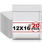 Pacote com 20 envelopes Bubble Mailers, 30x40 cm, impermeáveis