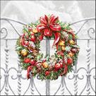Pacote Com 20 Guardanapos 33x33cm De Papel Wreath On Fence Fsc Mix Pacote Com 20 Guardanapos 33x33cm De Papel Wreath On Fence Fsc Mix