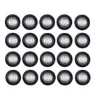 (Pacote com 20) Luzes marcadoras LED TMH Clearance Bullet de 3/4 polegadas