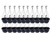 Pacote Com 20 Vasos De Pendurar Cuia Plantas Flor Jardinagem