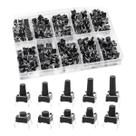 Pacote com 200 Botoes Tacteis Micro Impulsos 4 Pinos Pacote com 200 Botoes Tacteis Micro Impulsos 4 Pinos