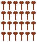 Pacote com 24 Clappers de futebol Party Favors Beistle, 7 cm, marrom/branco