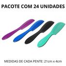 Pacote com 24 Unidades Pente Médio 21cm Resistente Várias Cores Pacote com 24 Unidades Pente Médio 21cm Resistente Várias Cores