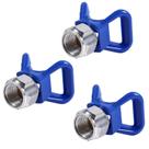 (Pacote com 3) Bicos de pulverização reversíveis Guard Base G7/8 Blue X para pistolas de pintura sem ar BLOLACDZ 246-215