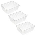 Pacote com 3 cestos de armazenamento YBM HOME para uso doméstico e no escritório Pacote com 3 cestos de armazenamento YBM HOME para uso doméstico e no escritório