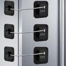 Pacote com 3 Fridge Lock Locilot para crianças e adultos (preto)