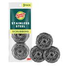Pacote com 3 lavadores de aço inoxidável Utility Sponge Scotch-Brite