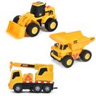 Pacote com 3 miniveículos de construção Toy Sunny Days Entertainment