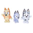 Pacote com 3 muffins e meias de bingo Figure Bluey Cousins de 2,5 polegadas