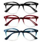 Pacote com 3 óculos de leitura SIGVAN Spring Hinge Black/Tortoise 1.50