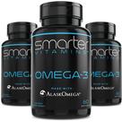 (Pacote com 3) Óleo de Peixe Omega 3 Smarter 2000 mg DHA EPA 180 Cápsulas Gelatinosas