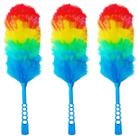 Pacote com 3 peças Rainbow Static Feather Duster Tockrop de 19 polegadas