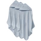 Pacote com 3 toalhas de rayon de bambu com capuz Cosy Family, cinza
